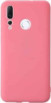 Voor Huawei nova 4 schokbestendig Frosted TPU beschermhoes (roze)