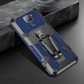 Voor Geschikt voor Xiaomi Redmi Note 9 Machine Armor Warrior schokbestendige pc + TPU beschermhoes (koningsblauw)