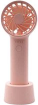 M2 Handbediende aromatherapieventilator 5 versnellingen Hoog windvermogen (roze)