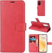 Voor Huawei Nova 8 5G Retro Kalfspatroon Gesp Horizontale Flip Leren Case met Houder & Kaartsleuven & Portemonnee (Rood)