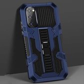 Voor Samsung Galaxy S20 + Vanguard Warrior All-inclusive tweekleurige schokbestendige TPU + pc-beschermhoes met houder (blauw)