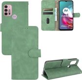 Voor Motorola Moto G30 / G10 Effen Kleur Huidgevoel Magnetische Gesp Horizontale Flip Kalf Textuur PU Lederen Case met Houder & Kaartsleuven & Portemonnee (Groen)