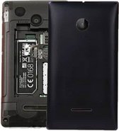 Effen kleur batterij achterkant voor Microsoft Lumia 532 (zwart)