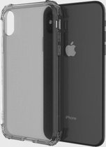 Schokbestendig transparant TPU-hoesje voor iPhone XS / X (grijs)