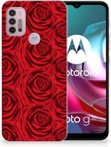 GSM Hoesje Motorola Moto G30 | G10 TPU Bumper Red Roses