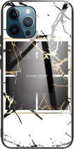 Marmer gehard glas achterkant TPU grenshoes voor iPhone 11 Pro (HCBL-22)