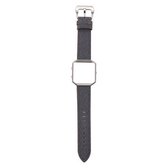 Voor Fitbit Blaze Cowboy Texture lederen vervangende band horlogeband (zwart)