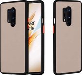 Voor OnePlus 8 Pro Skin Hand Feeling Series Anti-fall Frosted PC + TPU beschermhoes (zwart)