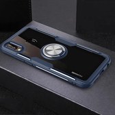 Krasbestendige TPU + acryl ringbeugel beschermhoes voor Huawei P20 Lite (marineblauw)