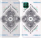Voor Huawei P40 Lite 3D Schilderij Gekleurd Tekening Patroon Horizontaal Flip TPU + PU Lederen Hoesje met Houder & Kaartsleuven & Portemonnee & Lanyard (Draaitol)