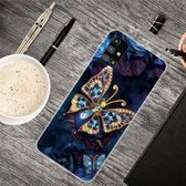 Voor Samsung Galaxy M31s schokbestendig geverfd transparant TPU beschermhoes (Jewel Butterfly)