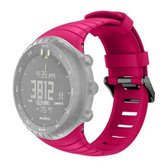 Smart Watch siliconen polsband horlogeband voor Suunto Core (rose rood)