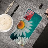 Voor Samsung Galaxy S30 Ultra schokbestendig geverfd transparant TPU beschermhoes (chrysant)