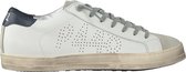 P448 John Men Lage sneakers - Leren Sneaker - Heren - Wit - Maat 41