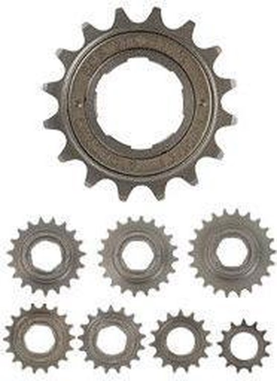 Pignone Shimano Compatibile KMC 18T 1/2"x1/8" Nero Per E-Bike E Bici