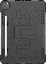Apple iPad Pro 11 (2020) Hoes - Mobigear - Tire Serie - Hard Kunststof Backcover - Zwart - Hoes Geschikt Voor Apple iPad Pro 11 (2020)