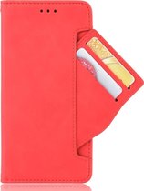 Samsung Galaxy Note20 Ultra Hoesje - Mobigear - Slide Wallet Serie - Kunstlederen Bookcase - Rood - Hoesje Geschikt Voor Samsung Galaxy Note20 Ultra