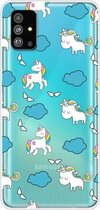 Voor Galaxy S20 + Lucency Painted TPU beschermhoes (Clouds Horse)