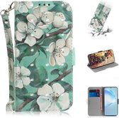 Voor Galaxy S20 + 3D Formule Patroon Magnetische Aantrekkelijkheid Horizontale Flip Leren Case met Lanyard, Steunhouder & Kaartsleuf & Portemonnee (Aquarel Bloemen)