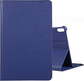 Voor Huawei Matepad Pro 10.8 inch 360 graden rotatie Litchi Texture Flip Leather Case met houder (blauw)