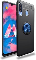 Schokbestendig TPU-hoesje voor Galaxy M30, met houder (zwartblauw)