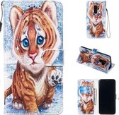 Leren beschermhoes voor Galaxy S9 Plus (Tiger)