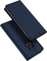 DUX DUCIS Skin Pro Series horizontale flip PU + TPU lederen tas voor Motorola Moto G7 Play, met houder en kaartsleuven (blauw)