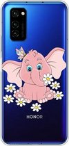 Voor Huawei Honor V30 Lucency Painted TPU beschermhoes (olifant)
