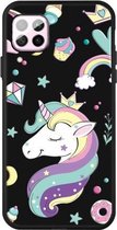 Voor Huawei P40 Lite Pattern Printing Embossment TPU Mobile Case (Candy Unicorn)