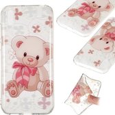 Coloured Drawing Transparant Clear TPU Case (Kleine beer)