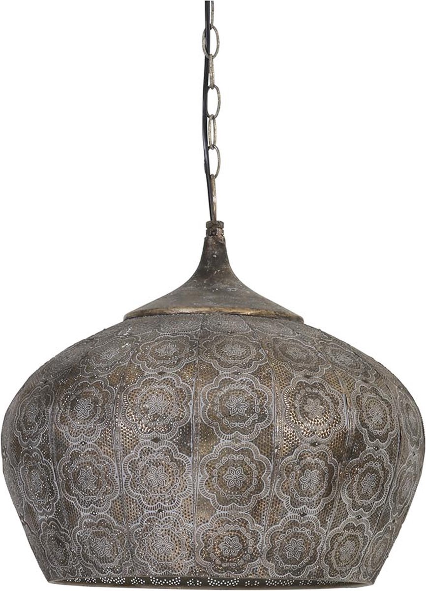 Light & Living - Hanglamp Emine - Ø43.5x40.5cm - Bruin