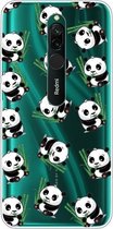 Voor Xiaomi Redmi 8 Painted TPU beschermhoes (Panda)