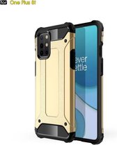 Voor OnePlus 8T Magic Armor TPU + PC combinatiehoes (goud)