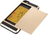 Blade PC + TPU combinatiehoes met kaartsleuf voor iPhone 6 (goud)