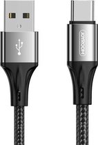 JOYROOM S-1530N1 N1-serie 1.5m 3A USB naar USB-C / Type-C Data Sync-oplaadkabel (zwart)