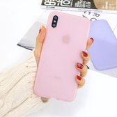 Voor iPhone XS Max 1,5 mm vloeibare emulsie doorschijnende TPU-hoes (roze)