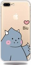 Voor iPhone 7 Plus / 8 Plus Lucency Painted TPU Protective (Caring Monster)