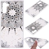 Cartoon patroon goudfolie stijl Dropping Glue TPU zachte beschermhoes voor Galaxy Note 10 (Datura)