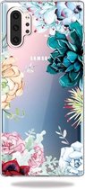 Patroon afdrukken Zachte TPU mobiele telefoon beschermhoes voor Galaxy Note10 + (The Stone Flower)