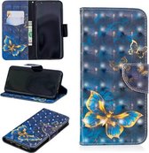 3D Gekleurde Tekening Patroon Horizontale Leren Flip Case voor Samsung Galaxy S9 Plus, met Houder & Kaartsleuven & Portemonnee (Vlinder)