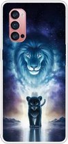 Voor OPPO Reno4 Pro Gekleurde tekening Clear TPU Cover Beschermhoesjes (The Lion King)