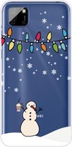 Voor Huawei Y5p Christmas Series Transparant TPU beschermhoes (Milk Tea Snowman)