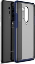 Voor OnePlus 8 Pro Vierhoekige schokbestendige TPU + pc-beschermhoes (marineblauw)