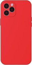 Baseus WIAPIPH61P-YT09 Vloeibare siliconen schokbestendige beschermhoes voor iPhone 12 Pro (rood)