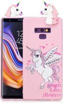 Voor Galaxy Note 9 schokbestendige Cartoon TPU beschermhoes (eenhoorn)