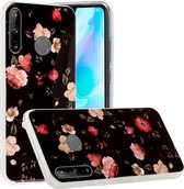 Voor Huawei P40 Lite E Lichtgevende TPU zachte beschermhoes (roos)