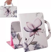 Voor Huawei MatePad T8 3D Gekleurde Tekening Horizontale Flip Lederen Case met Houder & Kaartsleuf & Portemonnee & Handvat (Magnolia)