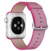 Geweven nylon horlogeband voor Apple Watch 42 mm (roze)