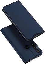 Voor Motorola Moto G8 Plus DUX DUCIS Skin Pro-serie Horizontale flip PU + TPU lederen tas, met houder en kaartsleuven (blauw)