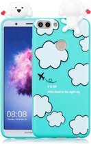 Voor Huawei Enjoy 7s schokbestendig Cartoon TPU beschermhoes (wolken)